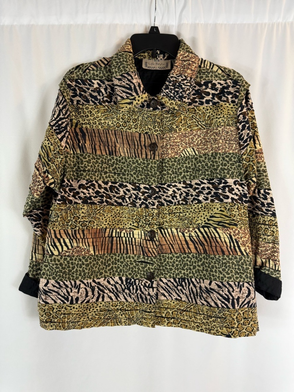 Life Style XL  Leopard animal Print
Boho Retro Funky Blazer Shacket 100%Cotton